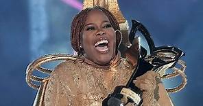 Amber Riley, Queen of Winning Things, Collects the Masked Singer Infinity Stone