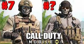 Ranking ALL GHOST SKINS in COD Mobile