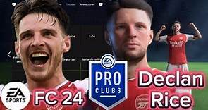 Declan Rice EA FC 24/Pro Clubs Face Creation(FIFA 24) (Clubes Pro) (Lookalike)