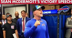 Sean McDermott's Victory Speech Vs. Miami Dolphins: "Heck Of A Team Win" | Buffalo Bills