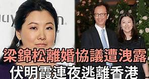 撼動全港！梁錦松離婚協議遭公開，50億家產分割太驚人，伏明霞連夜逃離香港，怎麼能過成這樣？