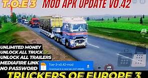Truckers of Europe 3: Mod APK Update v0.42 - Unlimited Money Unlock All Truck Trailers & Max Level