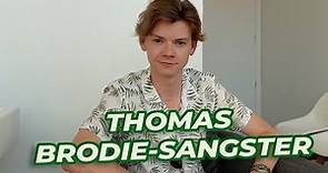 Thomas Brodie-Sangster talks about Newtmas, the cast of The Maze Runner and The Queen's Gambit.