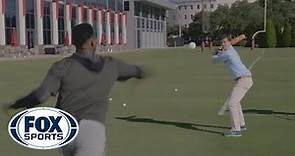 Jameis Winston shows off his wiffle ball skills - #MANNINGHOUR