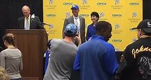 Press conference for new San Jose State... - The Mercury News