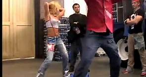 Britney Spears & Wade Robson - Rehearsing Pepsi Routine On Set