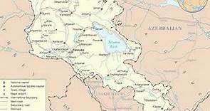 mapa de Armenia