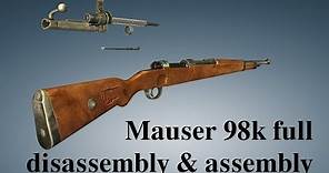 Mauser 98k: full disassembly & assembly