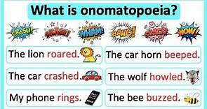 What is onomatopoeia? 🤔 | Onomatopoeia in English | Learn with examples