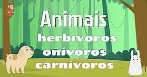 Animais herbívoros, onívoros e carnívoros - Bncc EF02CI04 - Vídeo educativo