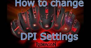 HOW TO change the DPI settings on your Redragon