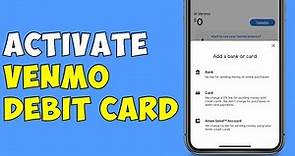 How To Activate Venmo Debit Card