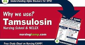 Why use Alpha Blockers for BPH Cardiac medication Tamsulosin Nursing KAMP NCLEX MEDS