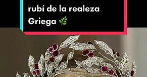 Recreando la tiara de rubí de la realeza Griega #greekroyalty #greece🇬🇷 #tiaraderubi #realeza #realezagriega🇬🇷 #Realeza #tiara #queen #princess