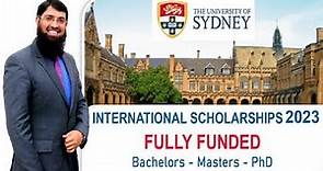 The University of Sydney International Scholarships (2023-24) URDU/HINDI GUIDE