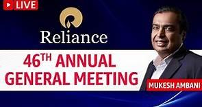 Reliance AGM 2023 LIVE : Reliance Industries Ltd 46th Annual General Meeting | Mukesh Ambani