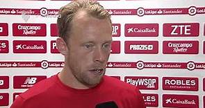 declaraciones Krohn-Dehli tras SFC Las Palmas 20 09 17.Sevilla FC