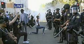 Protesters Confront Police in Downtown San Jose