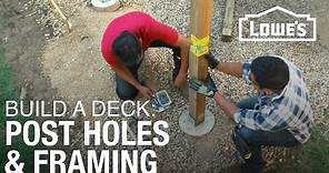 How To Build a Deck | Post Holes & Framing (2 of 5)