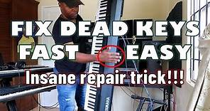 How to Fix a Yamaha Keyboard - Easy (Keys Not Working) - Amazing Trick!!!