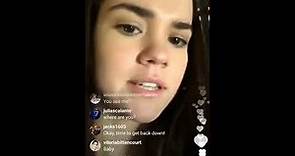 Maia Mitchell | Instagram Live Stream | 10 April 2017 @ The Fosters Set