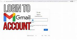 How to Log Into Gmail on Computer | Sign in Gmail Account in Laptop