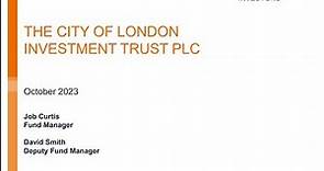 CITY OF LONDON INVESTMENT TRUST PLC - Full-Year Results