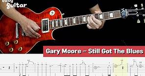 Gary Moore - Still Got The Blues Guitar Lesson With Tab (Slow Tempo)