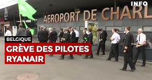 Grève des pilotes Ryanair à l'aéroport de Charleroi - RTBF Info
