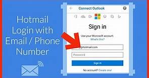 Hotmail.com Login: Hotmail Login with Email & Phone Number