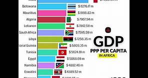 RICHEST COUNTRIES BY GDP-PPP PER CAPITA IN AFRICA.