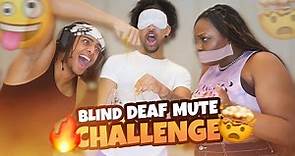 VLOGMAS 1: BLIND DEAF MUTE CHALLENGE😂 (EXTREME DISASTER😱😳) | Austin Hines