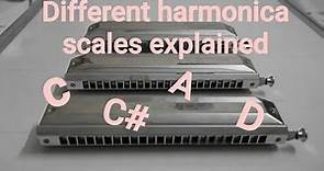 Different scales of harmonicas explained