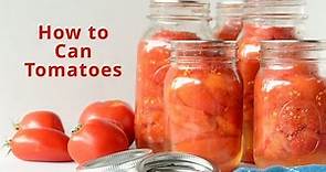 How to Can Tomatoes, Step by Step Tutorial