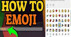 HOW TO USE EMOJIS IN ROBLOX