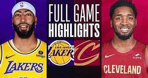 LAKERS at CAVALIERS | FULL GAME HIGHLIGHTS | November 25, 2023