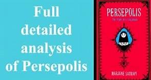 Full and detailed analysis on Persepolis by Marjane Satrapi.
