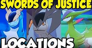 CROWN TUNDRA SWORDS OF JUSTICE LOCATIONS! How To Get Cobalion, Terrakion, and Virizion!