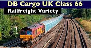 DB Cargo UK Class 66 Railfreight Variety