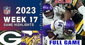 Green Bay Packers vs Minnesota Vikings FULL GAME Week 17 12/31/23 | NFL Highlights Today
