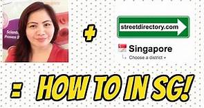 HOW TO USE SINGAPORE STREET DIRECTORY| VLOG 73 |THATEVEFABIE