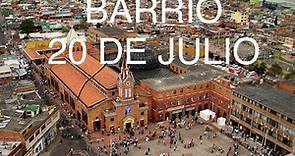 Barrio 20 de Julio /Vías Principales, Iglesia, Plaza Principal, Super Cade, Portal, Bogota-Colombia