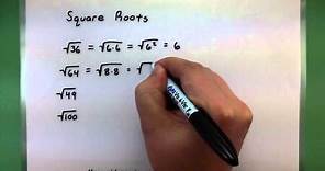Basic Math - Square Roots