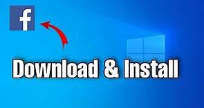 How To Install Facebook on Laptop | How to install facebook in laptop windows 10