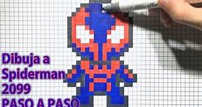 Cómo Dibujar a Spider man 2099 en Pixel Art! TUTORIAL PASO A PASO