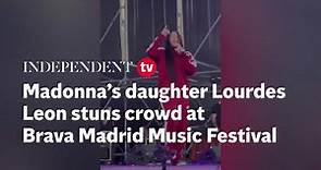 Madonna’s daughter Lourdes Leon stuns crowd as she performs at Brava Madrid Music Festival