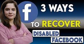 How to Recover a Disabled Facebook Account | Your Account has Been Disabled (2022)