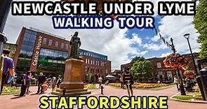 A Walk Through NEWCASTLE UNDER LYME Town Centre - Stoke on Trent - Staffordshire - Walking Video
