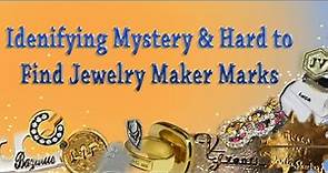 Identifying Mystery Jewelry Maker Marks