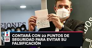 SRE revela el nuevo pasaporte electrónico mexicano